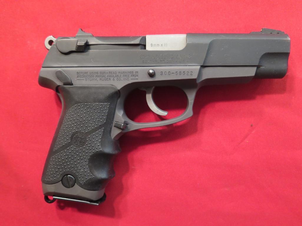 Ruger P85 9mm semi auto pistol comes with factory hard case and 2 15 round