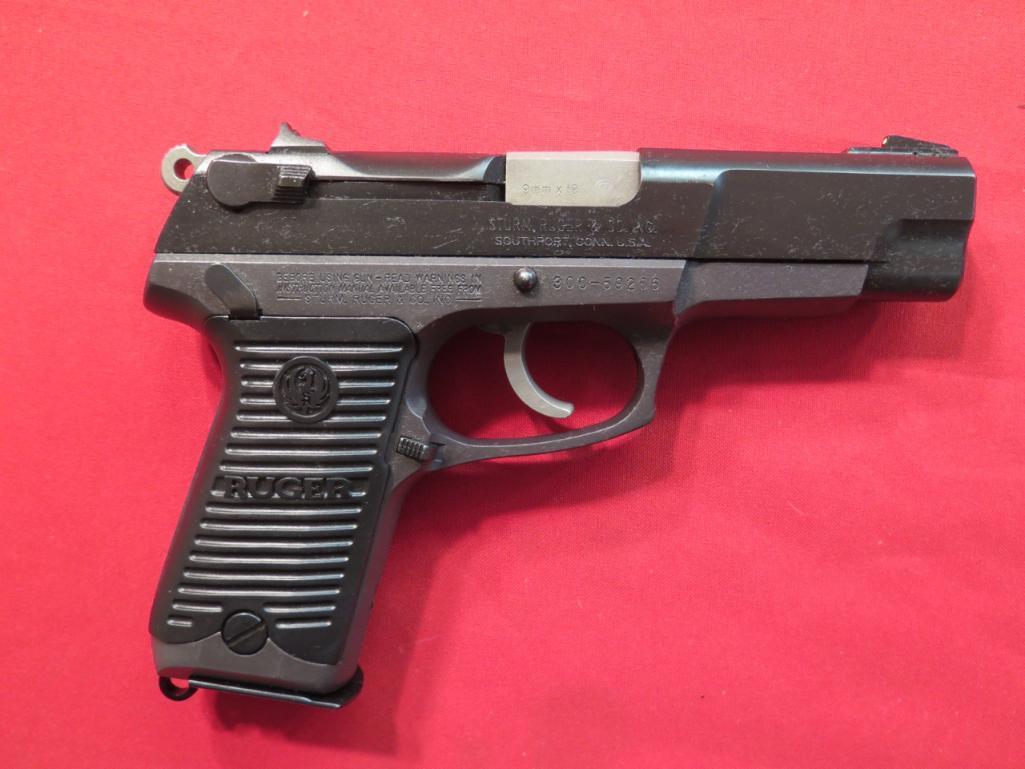 Ruger P85 9mm semi auto pistol comes with factory hard case and 2 15 round