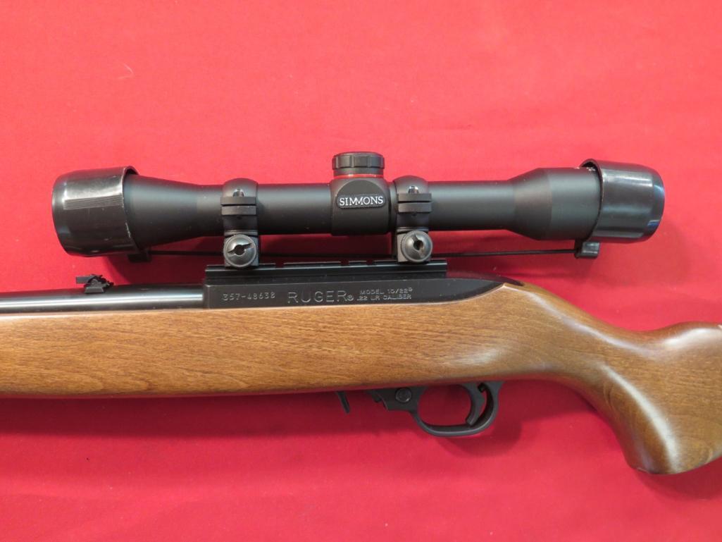 Ruger 10/22 .22LR semi auto, Simmons 4x32 scope, tag#1643