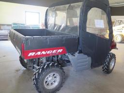 2007 Polaris Ranger 700 w/full cab, 3400 miles, runs great (transfer & lice