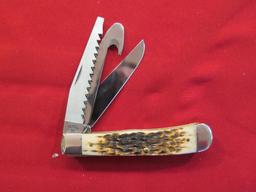 CASE Trapper with saw & mini-Trapper LNIB pocket knives, tag#4019