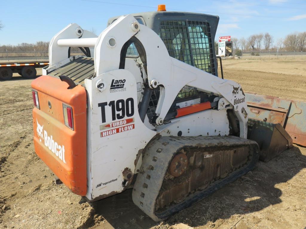 2003 Bobcat T190 Turbo Hi Flow diesel skid loader with tracks, hydraulic Bo