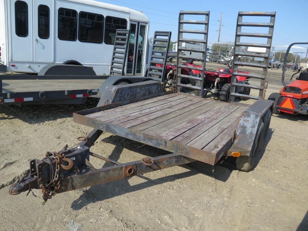 2002 Homemade 9000# bobcat trailer , tag#3466