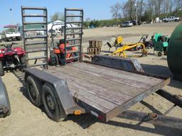 2002 Homemade 9000# bobcat trailer , tag#3466