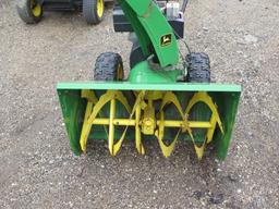 John Deere 1032D 32" snowblower, 10hp, gear box needs repair, tag#3274