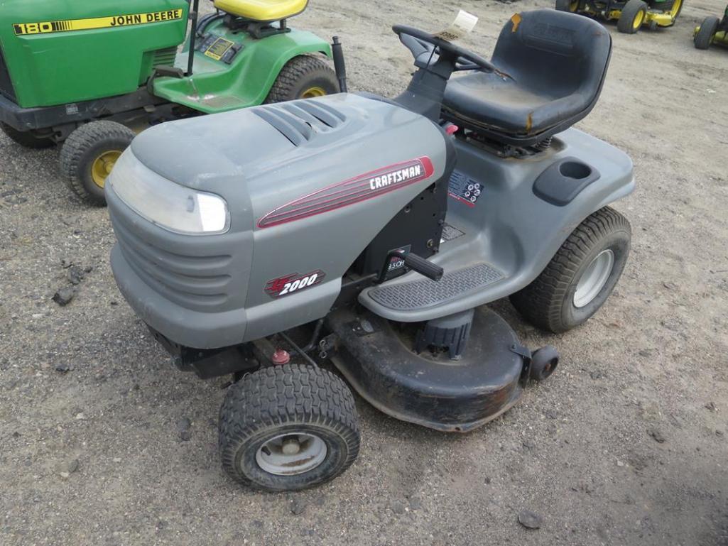 Craftsman LT 2000 riding mower, tag#3865