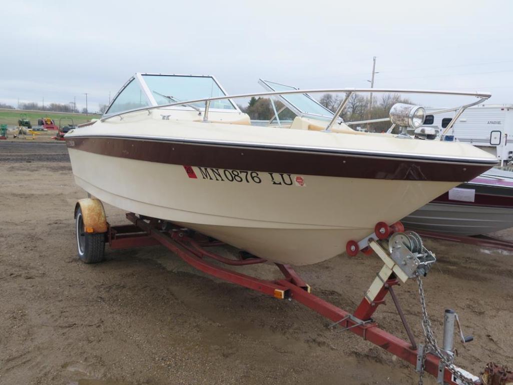 1979 Century 19' Bow Rider on 1979 Calkins trailer w/MercCruiser 260 Chevy