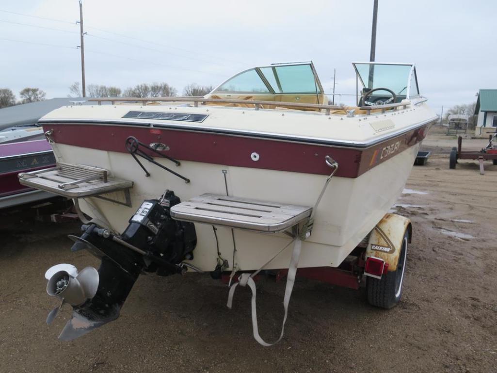 1979 Century 19' Bow Rider on 1979 Calkins trailer w/MercCruiser 260 Chevy