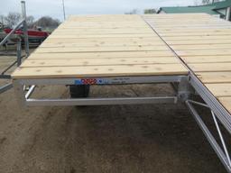 Portadock 32' aluminum roll in dock with cedar decking - new, tag#3302