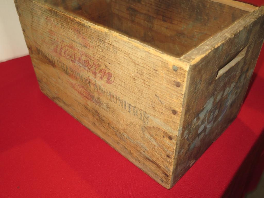 Western & Federal wooden ammo crates, tag#5207