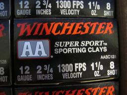 250rds Winchester AA 12ga 2 3/4" 1 1/8oz 8 shot, tag#6321 **Sales Tax will