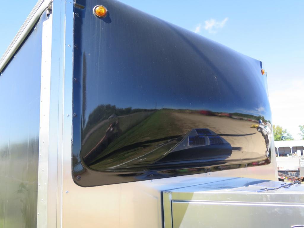 2017 Montrose 26' aluminum 10000# curtain side enclosed trailer, electric j