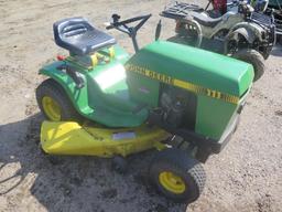 JD 111 lawn mower with 38" deck, runs good but has problem with drive belt,