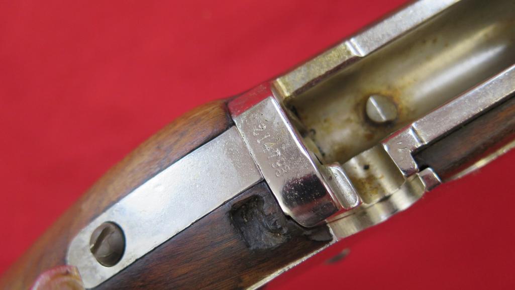 US Springfield 45-70 trap door army rifle, nickle plated, with sling, antiq