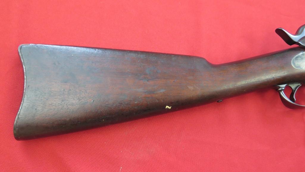 US Springfield 45-70 trap door army rifle, antique, ser#494796, tag#1211