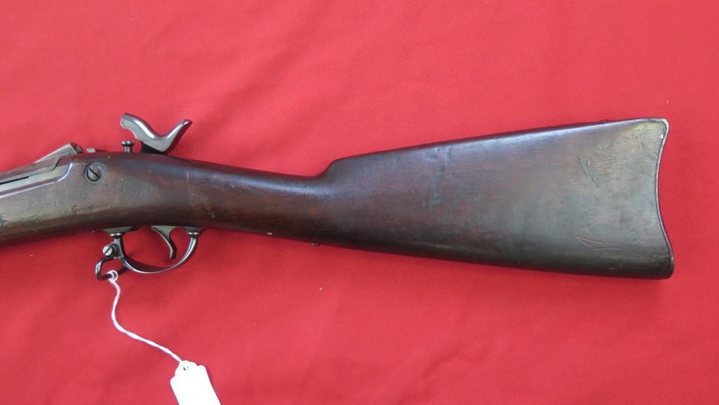 US Springfield 45-70 trap door army rifle, antique, ser#494796, tag#1211