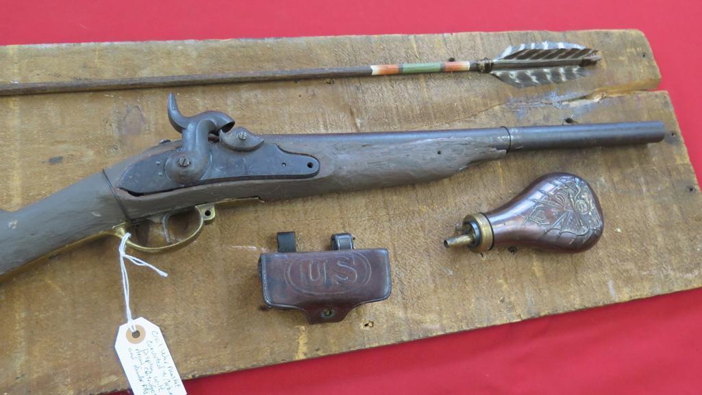 Civil War era musket converted to carbine muzzleloader (antique) for use on