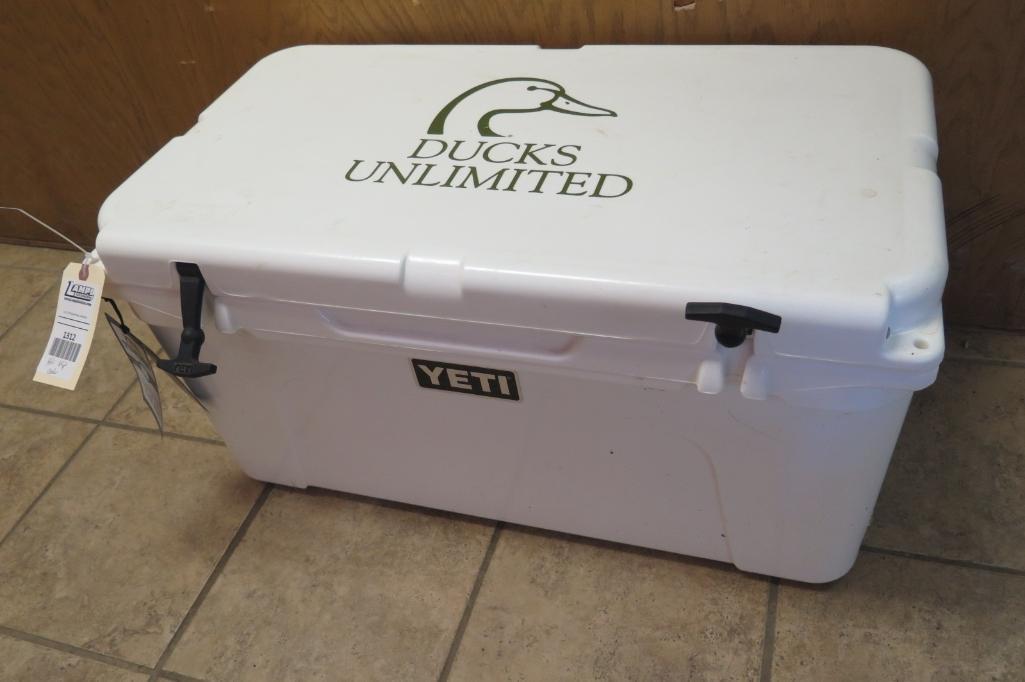 Yeti 65 quart cooler, never used, Ducks Unlimited edition, tag#1312