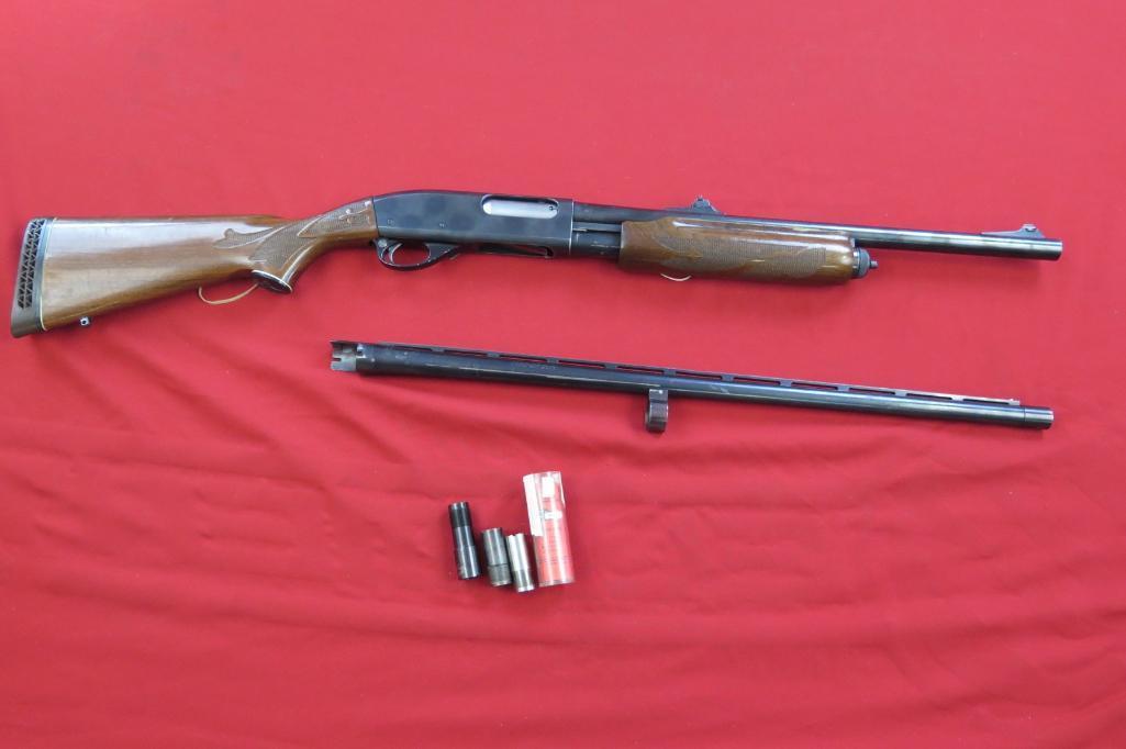 Remington 870 Wingmaster 12ga pump, slug BBL with 3 chokes, rifled/mod & im