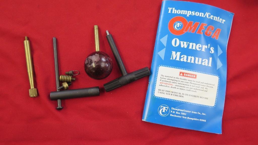 Thomson Center Omega 50cal muzzleloader, red dot scop, camo,, tag#1458