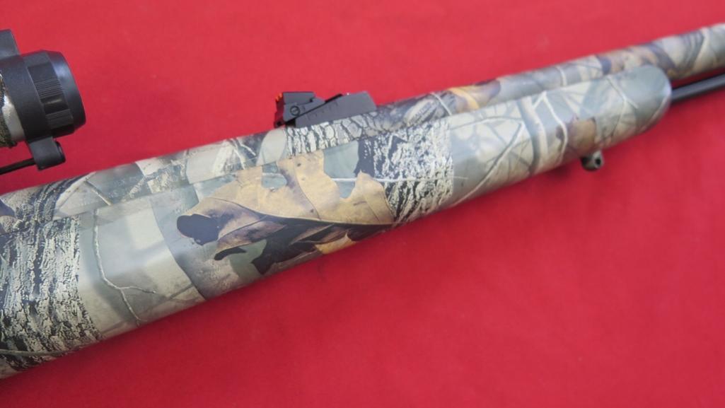 Thomson Center Omega 50cal muzzleloader, red dot scop, camo,, tag#1458