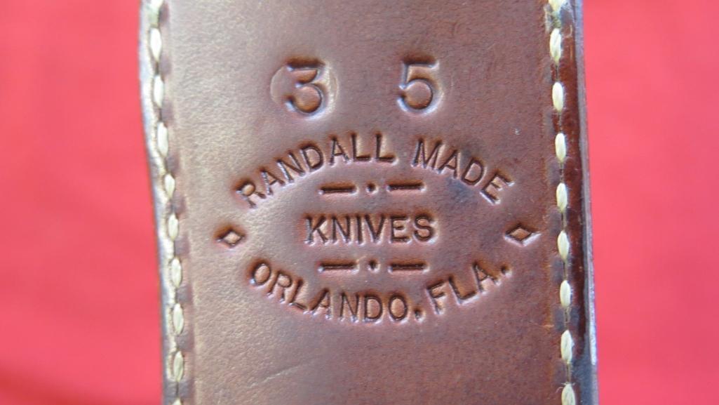 Randall 5" knife with sheath