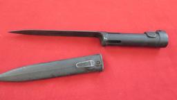 2 Bayonets, one with scabbard, up to 14 1/2", tag#1564