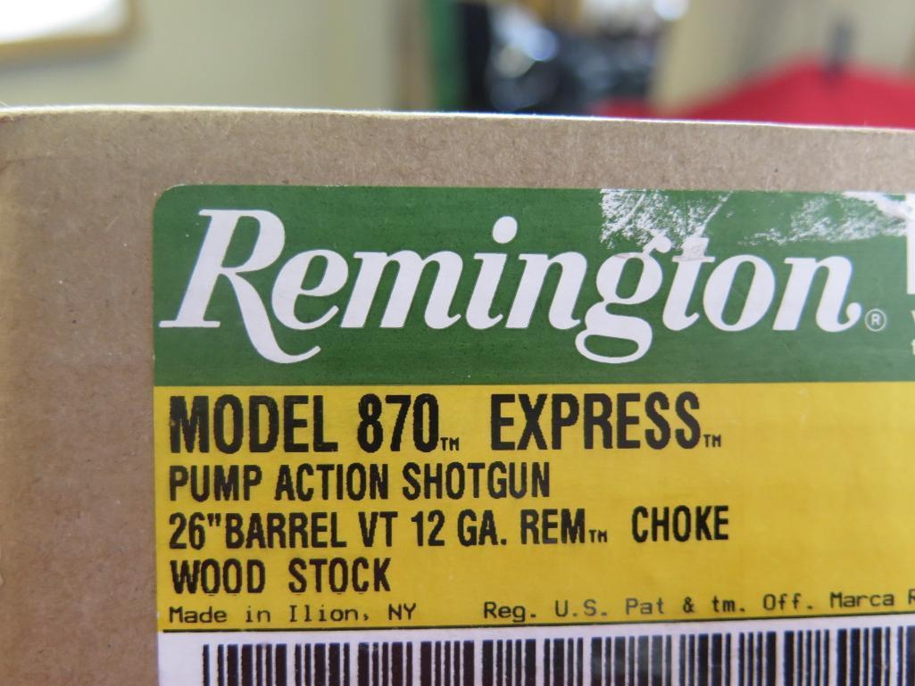 Remington 870 Express 12ga pump, 26" barrel, Rem Choke, Wood Stock, model 2