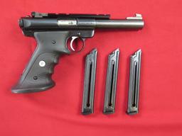 Ruger Mark II Target .22LR semi auto pistol, bull barrel, Volquartsen molde