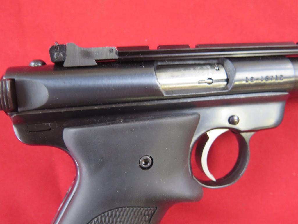 Ruger Mark II Target .22LR semi auto pistol, bull barrel, Volquartsen molde