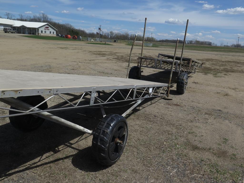 Roll-A-Dock 40' Aluminum dock with fiberglass top & wheels~3544