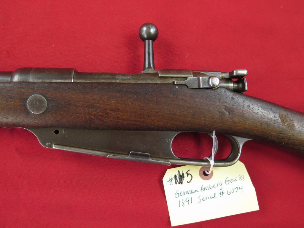 German Amberg GEW 88 1891 bolt rifle~3565