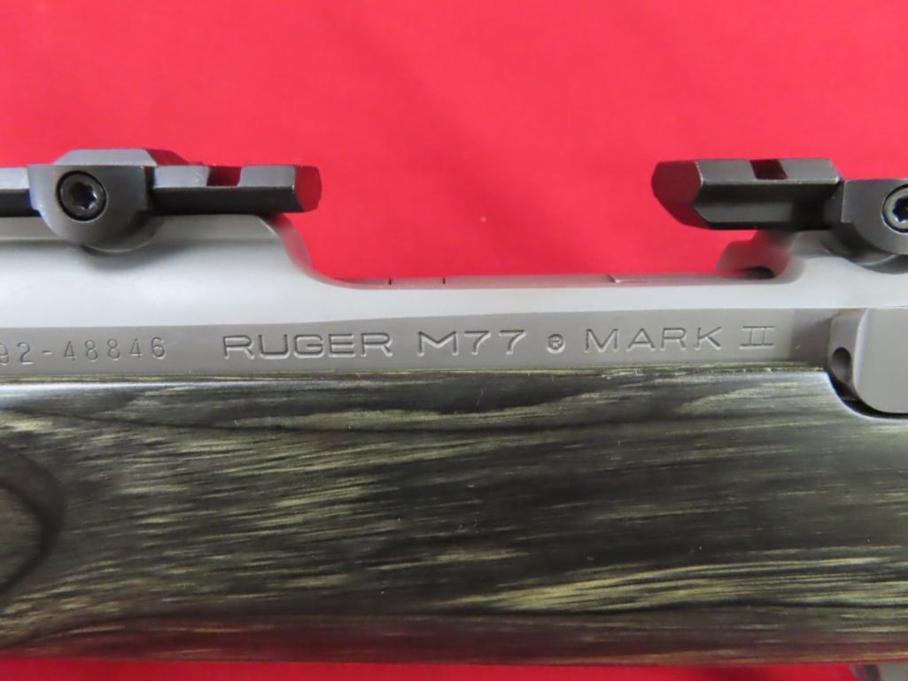 Ruger model 77 Mark II, .243 heavy varmint rifle 26" barrel, stainless barr