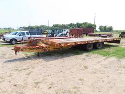 2001 Trail King 8'x28' Implement Trailer; 51,000 GVRW TK40RB, tilt bed, air