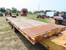 2001 Trail King 8'x28' Implement Trailer; 51,000 GVRW TK40RB, tilt bed, air