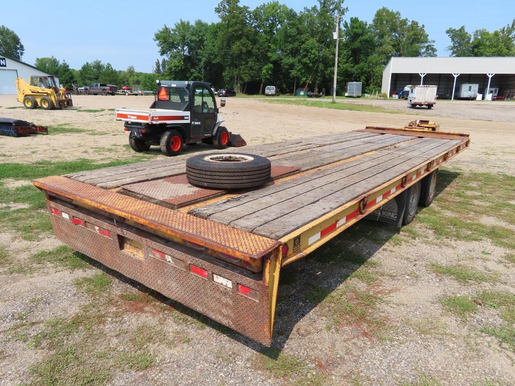 2001 Trail King 8'x28' Implement Trailer; 51,000 GVRW TK40RB, tilt bed, air