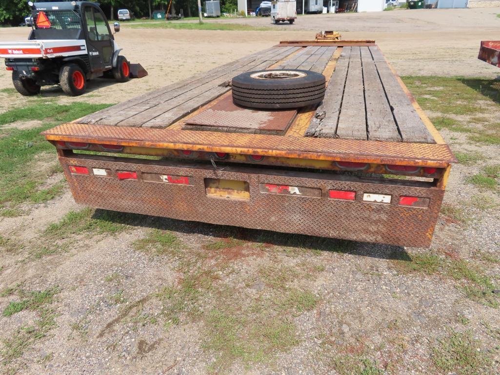 2001 Trail King 8'x28' Implement Trailer; 51,000 GVRW TK40RB, tilt bed, air