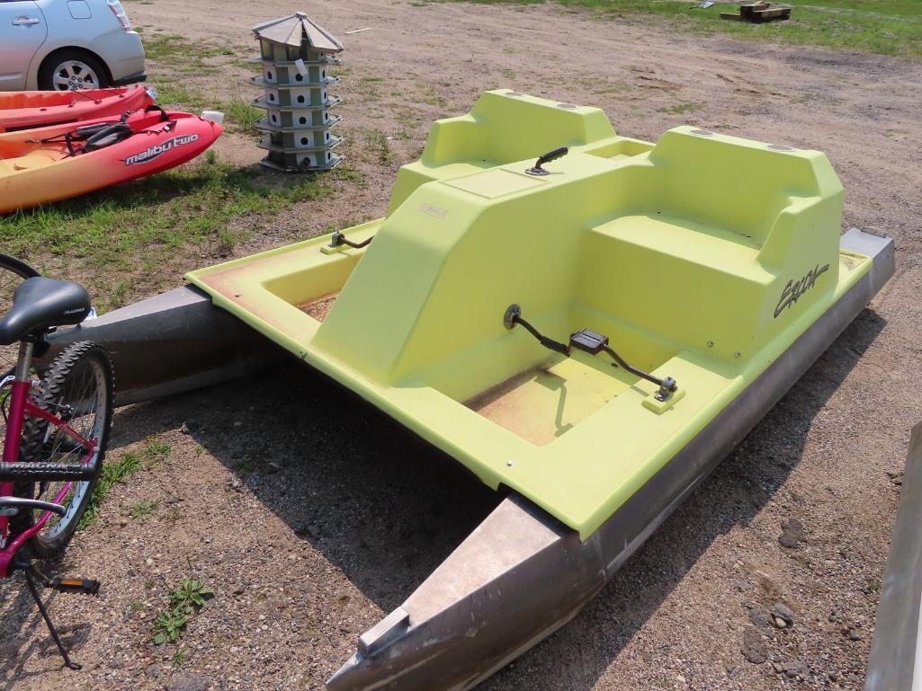 Ercoa aluminum/fiberglass paddle boat