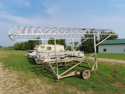 3000lb Aluminum boat lift with 22' canopy