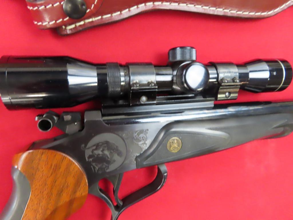 Thompson Contender Super 14 .223 single shot with scope & custom holster, t