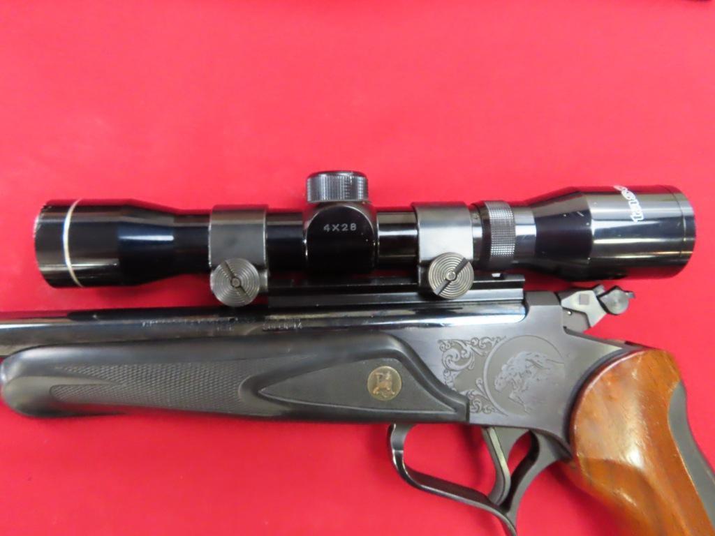 Thompson Contender Super 14 .223 single shot with scope & custom holster, t