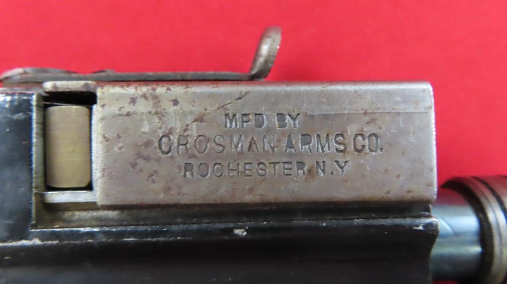 Crossman Arms Co. .22 cal. air rifle – Patent Oct. 28, 1924. Fair condition