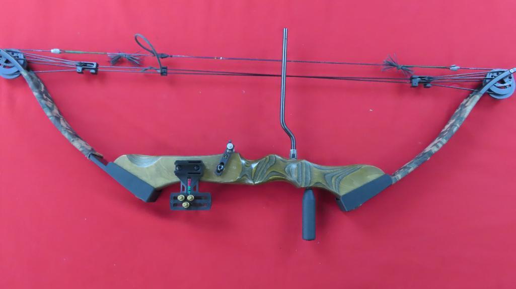 Browning compound bow with case, arrows, extras, tag#7056