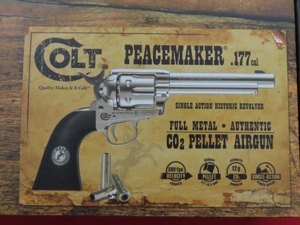 Colt Peacemaker SAA .177 pellet,CO2, single action revolver,test fired, LNI