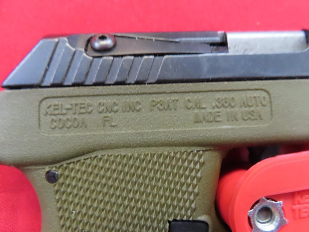 Kel-Tec 380 .380 double action semi auto pistol with case & holster~1550