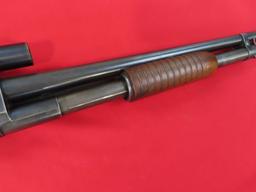 Winchester 12 16ga pump shotgun, Weaver scope,~3068