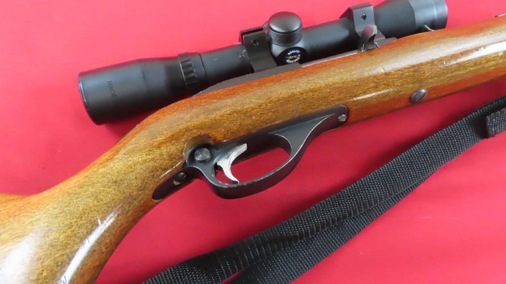 Glenfield model 75 .22LR semi auto, BSA 22 special scope, sling~6509