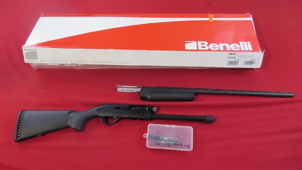 Benelli M2 20ga semi auto shotgun, 26" barrel, 3", extra chokes, like new i