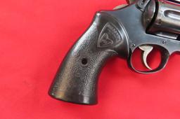 Smith and Wesson DA 45 .45ACP revolverÂ  with leather holster, tag #3004