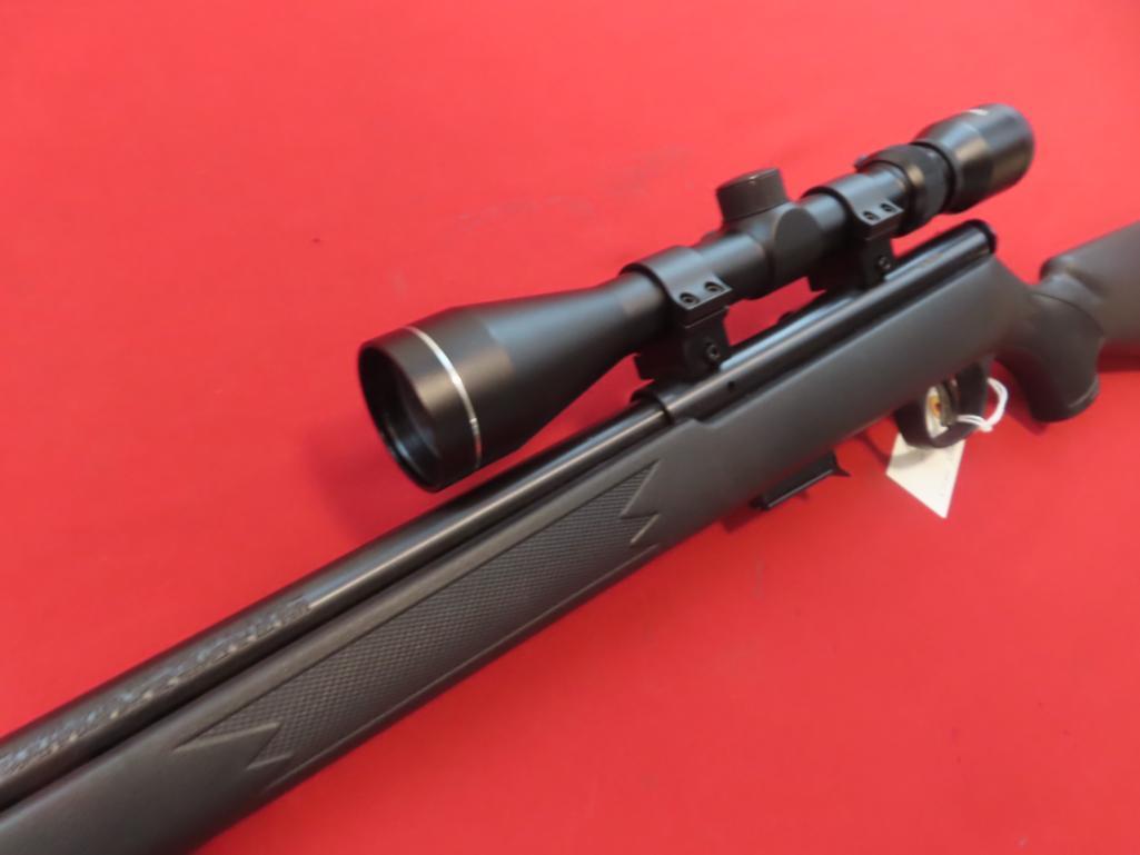 Savage Arms model 93R17 .17HMR bolt rifle with Tasco 3x9x40 scope, SN 12602